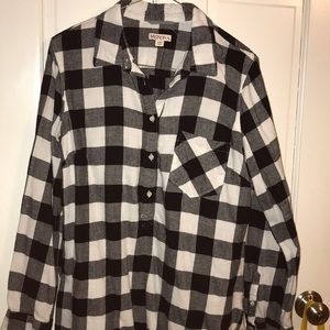 Quarter button flannel.